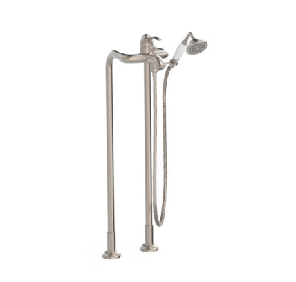 GRIFO MONOMANDO A SUELO PARA BAÑERA Y DUCHA TRES CLASIC ACERO 24219402AC