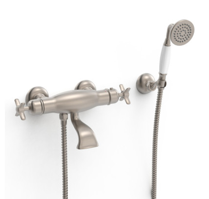 GRIFO TERMOSTÁTICO MURAL PARA BAÑERA Y DUCHA TRES CLASIC ACERO 24217409AC