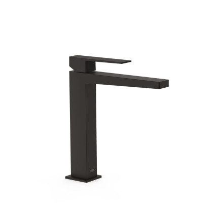 GRIFO MONOMANDO ALTO PARA LAVABO TRES SLIM NEGRO MATE 20210303NM