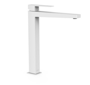 GRIFO MONOMANDO XL PARA LAVABO TRES SLIM BLANCO MATE 20210305BM