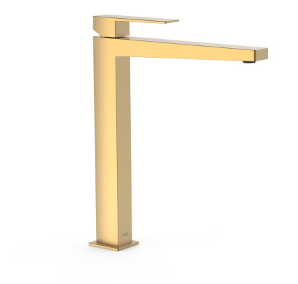 GRIFO MONOMANDO XL PARA LAVABO TRES SLIM ORO MATE 24K 20210305OM