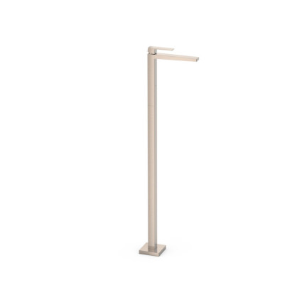 GRIFO MONOMANDO CON TOMA A SUELO PARA LAVABO TRES SLIM ACERO 20285301AC