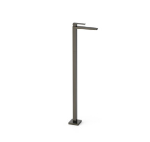 GRIFO MONOMANDO CON TOMA A SUELO PARA LAVABO TRES SLIM NEGRO METALIZADO 20285301KM