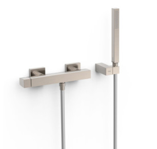 GRIFO MONOMANDO MURAL PARA DUCHA TRES SLIM ACERO 20216701AC