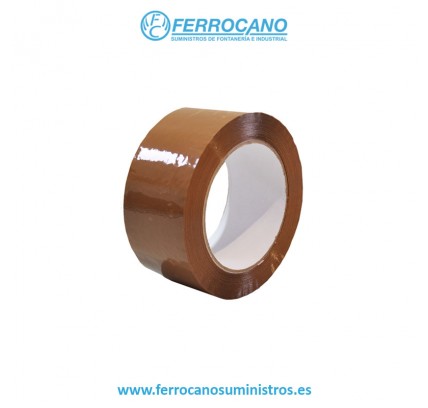 PRECINTO EMBALAR PP ACRILICO ECO MARRON 126MTX48MM