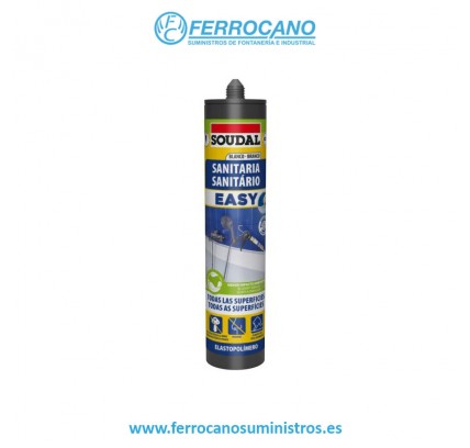 SELLADOR HIDROPOLIMERO SOUDAL EASY SANITARIO BLANCO 280ML
