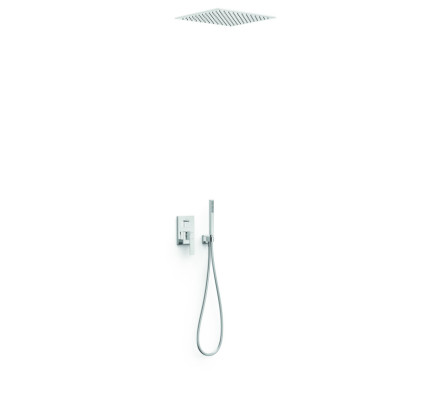 KIT DE GRIFO MONOMANDO EMPOTRADO DE 2 VÍAS RAPID-BOX PARA DUCHA TRES SLIM CROMO 20238006