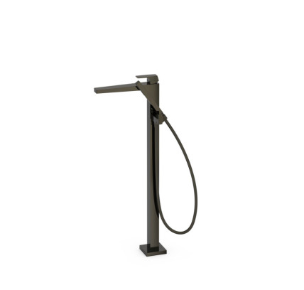 GRIFO MONOMANDO A SUELO PARA BAÑERA Y DUCHA TRES SLIM NEGRO METALIZADO 20247001KM