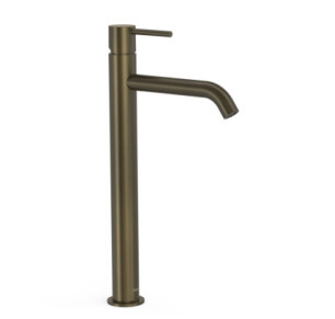 GRIFO MONOMANDO XL PARA LAVABO TRES STUDY NEGRO BRONCE 26230801KMB