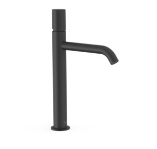 GRIFO MONOMANDO ALTO PARA LAVABO TRES STUDY NEGRO MATE 26130701NM
