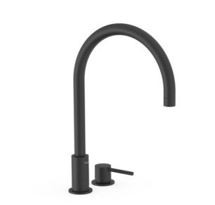 GRIFO MONOMANDO DE REPISA PARA LAVABO TRES STUDY NEGRO MATE 26110501NM