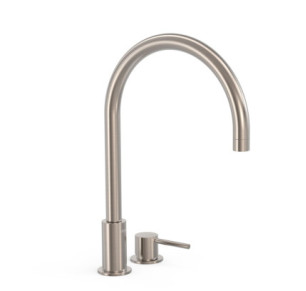 GRIFO MONOMANDO DE REPISA PARA LAVABO TRES STUDY ACERO 26110501AC