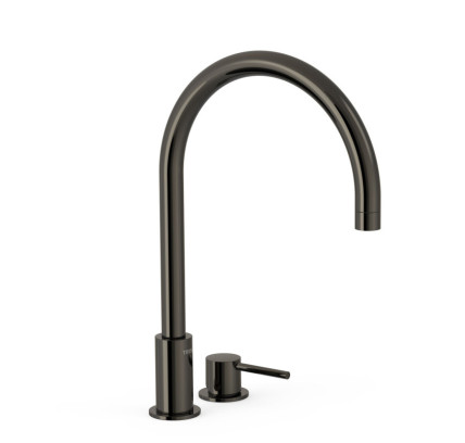 GRIFO MONOMANDO DE REPISA PARA LAVABO TRES STUDY NEGRO METALIZADO 26110501KM