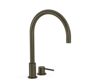 GRIFO MONOMANDO DE REPISA PARA LAVABO TRES STUDY NEGRO BRONCE 26110501KMB