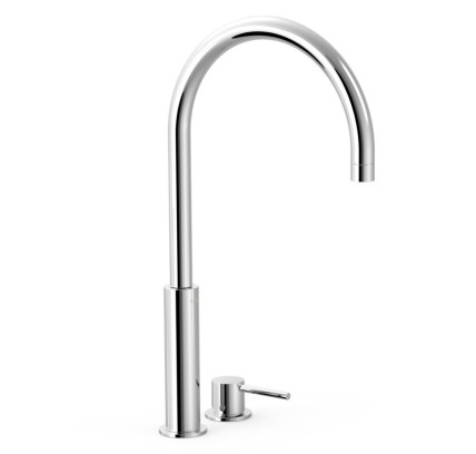 GRIFO MONOMANDO ALTO DE REPISA PARA LAVABO TRES STUDY CROMO 26110502
