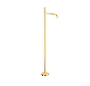 GRIFO MONOMANDO CON TOMA A SUELO PARA LAVABO TRES STUDY ORO 24K 26285306OR