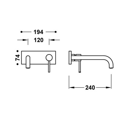 PIEZA VISTA PARCUERPO EMPOTRADO DE LAVABO TRES STUDY CAVA DORADO 26230032CA