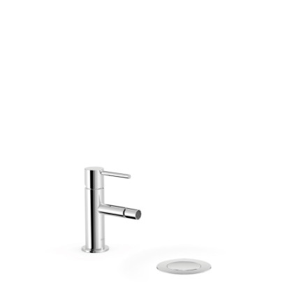 GRIFO MONOMANDO PARA BIDÉ CON DESAGÜE AUTOMÁTICO TRES STUDY CROMO 26212001D