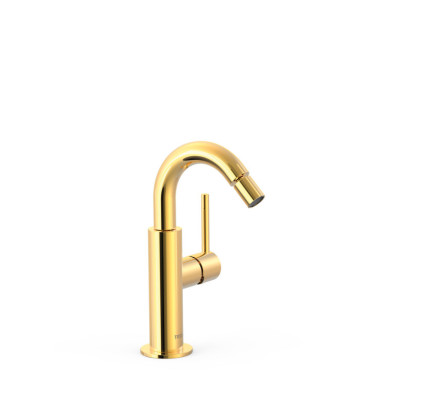 GRIFO MONOMANDO CON MANETA LATERAL PARA BIDÉ TRES STUDY ORO 24K 26222402OR