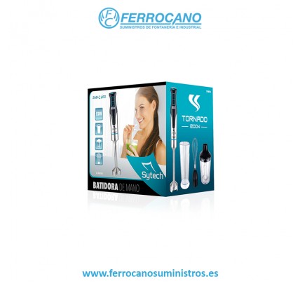 BATIDORA MANO SYTECH SYBM78A 1200W PIE INOX C/ACCE