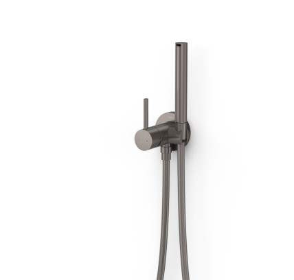 GRIFO MONOMANDO EMPOTRADO CON DUCHA PARA INODORO TRES STUDY GRAFITO 134123GR