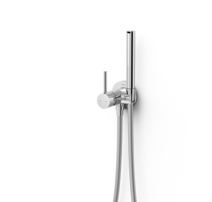 GRIFO MONOMANDO EMPOTRADO CON DUCHA PARA INODORO TRES STUDY CROMO 134122