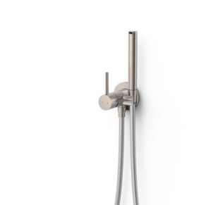 GRIFO MONOMANDO EMPOTRADO CON DUCHA PARA INODORO TRES STUDY ACERO 134122AC