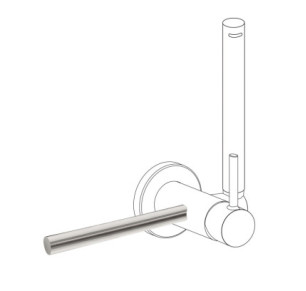 ACCESORIO PORTA TOALLAS PARA GRIFO CON DUCHA PARA INODORO TRES STUDY ACERO 03412401AC