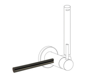 ACCESORIO PORTA TOALLAS PARA GRIFO CON DUCHA PARA INODORO TRES STUDY NEGRO METALIZADO 03412401KM