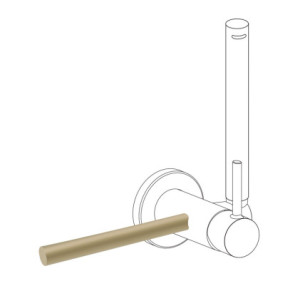 ACCESORIO PORTA TOALLAS PARA GRIFO CON DUCHA PARA INODORO TRES STUDY CAVA DORADO 03412401CA