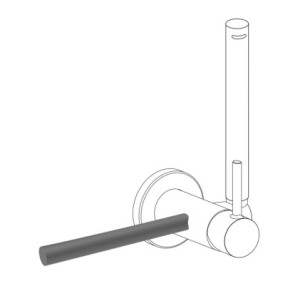 ACCESORIO PORTA TOALLAS PARA GRIFO CON DUCHA PARA INODORO TRES STUDY GRAFITO 03412401GR
