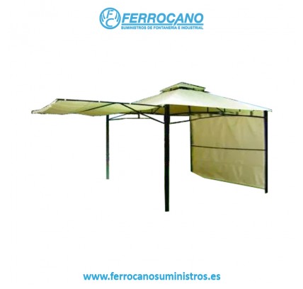 TOLDO CENADOR NATUUR 3X3 POLIETILENO BEIGE
