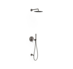 KIT DE GRIFO MONOMANDO EMPOTRADO DE 3 VÍAS RAPID-BOX PARA DUCHA TRES STUDY GRAFITO 26237302GR