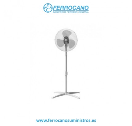 VENTILADOR PIE SONEDAS 40W 40CM 3 VELOCIDADES BLANCO
