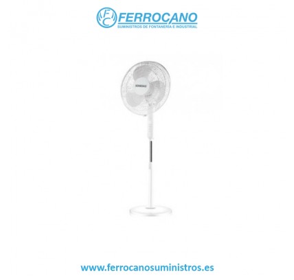 VENTILADOR PIE SONEDAS 45W 40CM 3 VELOCIDADES BLANCO