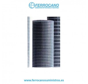 MALLA CERCADO NIVEL ELECTROSOLDADA ACERO GALVANIZADO 12,7X12,7X0,9MM 1X25 METROS