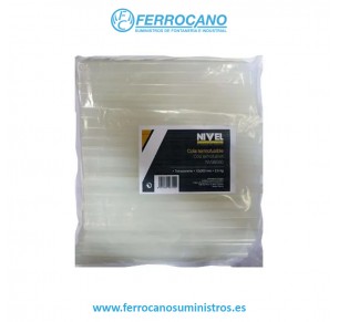 SILICONA TERMOFUSIBLE TRANSPARENTE NIVEL (125 UDS)