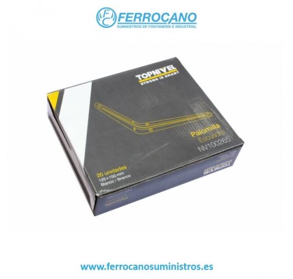 PALOMILLA 150X125 BLANCA NIVEL (20UD)
