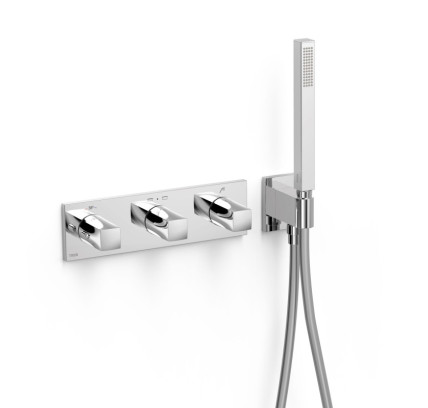 GRIFO TERMOSTÁTICO EMPOTRADO DE 3 VÍAS B-SYSTEM TRES B-SYSTEM CROMO 30725301