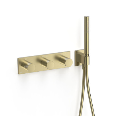 GRIFO TERMOSTÁTICO EMPOTRADO DE 4 VÍAS B-SYSTEM TRES B-SYSTEM CAVA DORADO 30735401CA