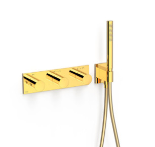 GRIFO TERMOSTÁTICO EMPOTRADO DE 4 VÍAS B-SYSTEM TRES B-SYSTEM ORO 24K 30735401OR