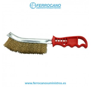 CEPILLO INDUSTRIAL NIVEL ALAMBRE ONDULADO 30MM MANGO PLÁSTICO