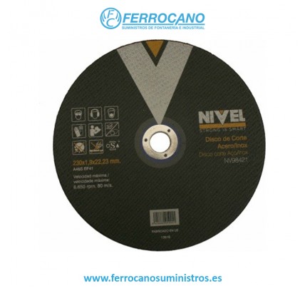 DISCO INOX NIVEL 230X1,9X22MM