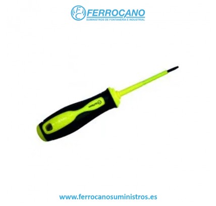 DESTORNILLADOR NIVEL AISLADO B/RECTA 3X75MM M/BIMATERIAL
