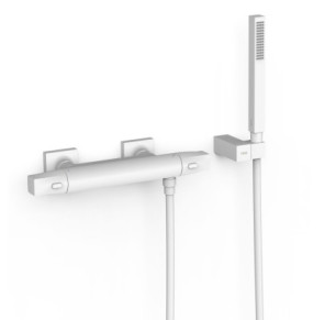 GRIFO TERMOSTÁTICO MURAL OVER-WALL PARA DUCHA TRES OVER-WALL BLANCO MATE 19016459BM