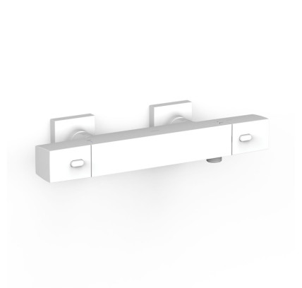 GRIFO TERMOSTÁTICO MURAL OVER-WALL PARA DUCHA TRES OVER-WALL BLANCO MATE 19016406BM