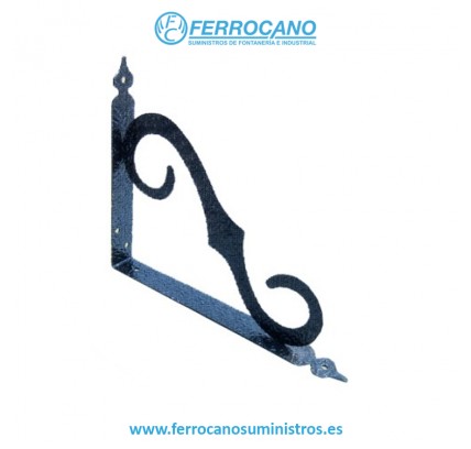 ESCUADRA SOPORTE NIVEL NEGRA 115X150MM 10PZ