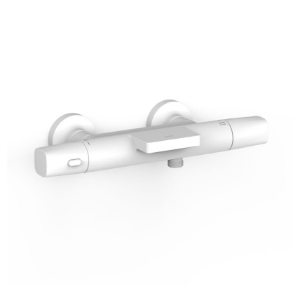GRIFO TERMOSTÁTICO MURAL OVER-WALL PARA BAÑERA Y DUCHA TRES OVER-WALL BLANCO MATE 19017414BM