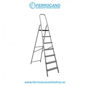 ESCALERA ALUMINIO DOMESTICA 8 PELDAÑOS