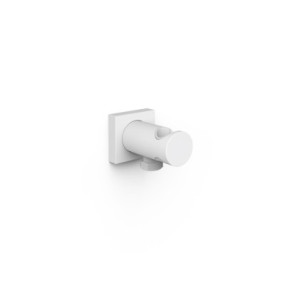SOPORTE FIJO CON TOMA DE AGUA PARA DUCHA DE MANO Y FLEXO TRES COMPLEMENTOS DE DUCHA BLANCO MATE 21118221BM